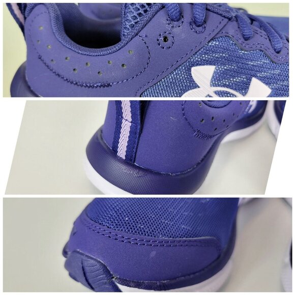 Under Armour Charged Assert 10 Shoes Sneakers Womens Size 6.5 Blue 3026179-501 - Picture 10 of 11